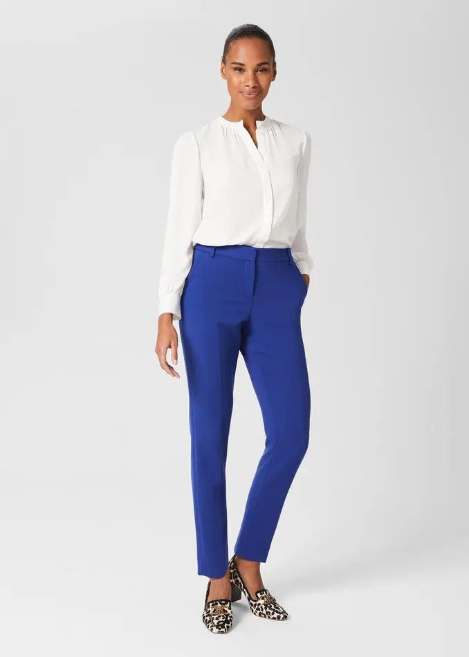 Womens Suki Slim Trouser Cobalt Blue Hobbs Trousers