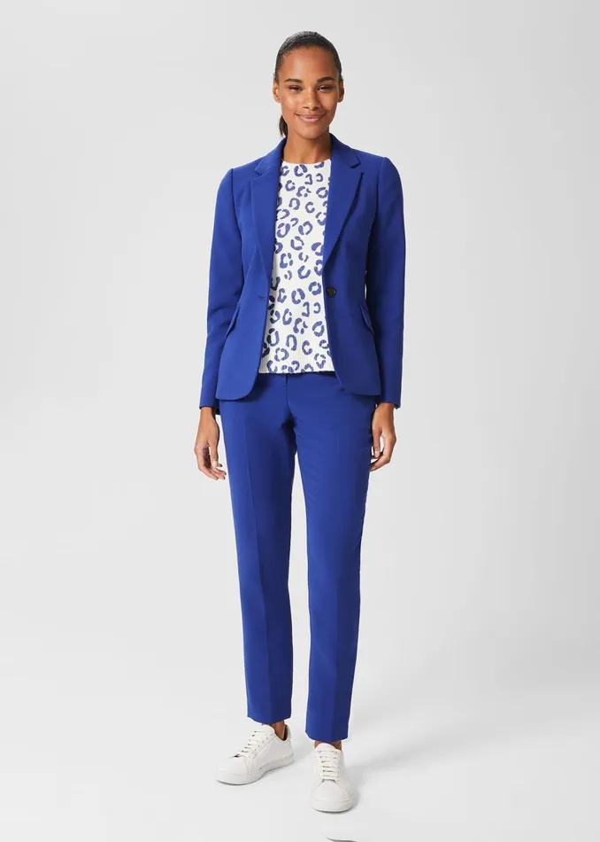 Womens Suki Slim Trouser Cobalt Blue Hobbs Trousers