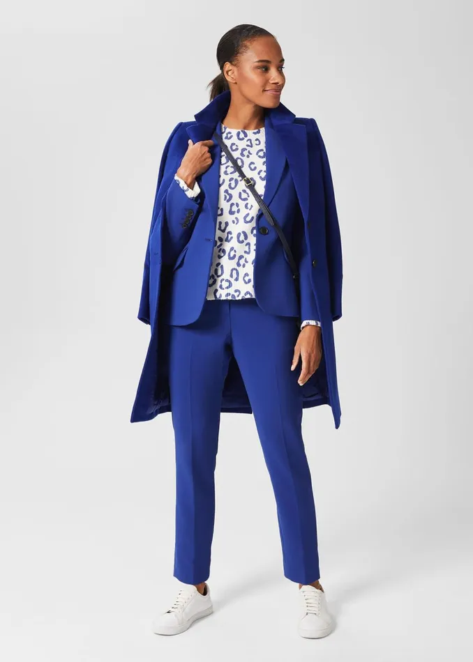 Womens Suki Slim Trouser Cobalt Blue Hobbs Trousers
