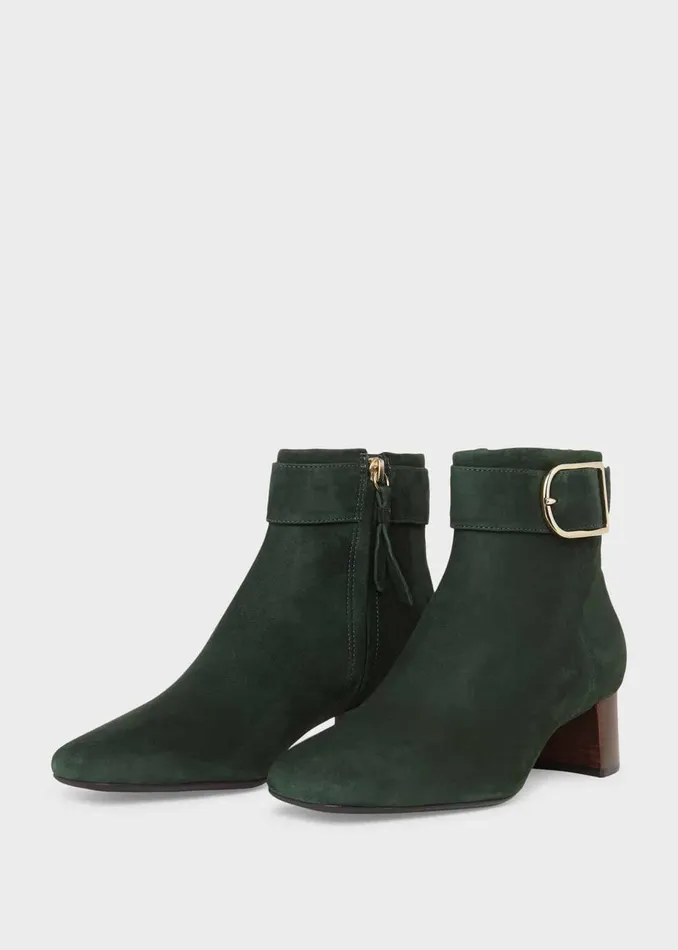 Womens Suzannah Suede Ankle Boot Deep Green Hobbs Court Shoes Gift 4 You