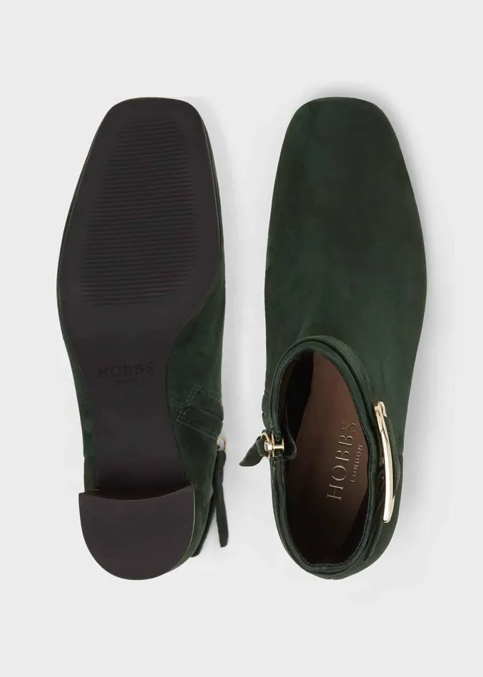 Womens Suzannah Suede Ankle Boot Deep Green Hobbs Court Shoes Gift 4 You
