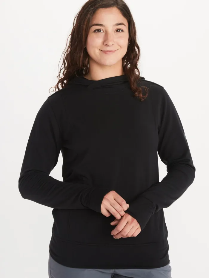 Womens Sweatshirts And Sweaters Marmot La Linea Upf 50 Hoody Black