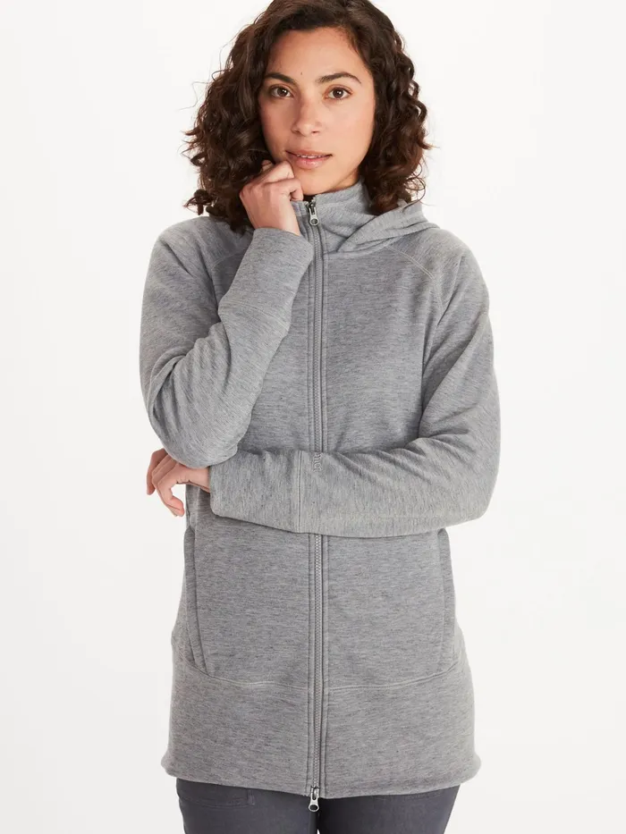 Womens Sweatshirts And Sweaters Marmot Rowan FullZip Tunic Sleet Heather