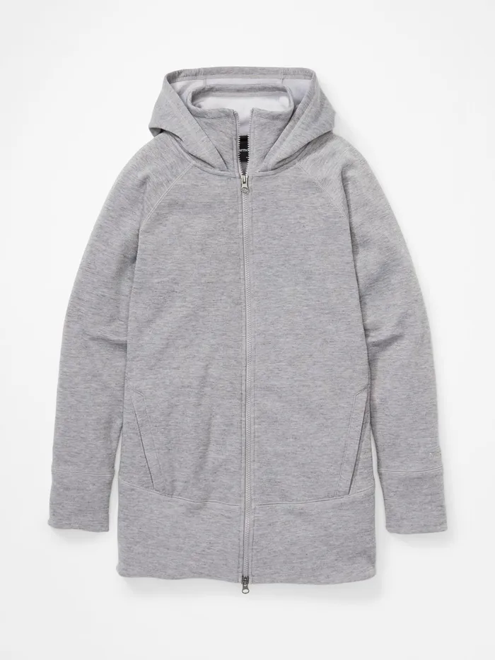 Womens Sweatshirts And Sweaters Marmot Rowan FullZip Tunic Sleet Heather