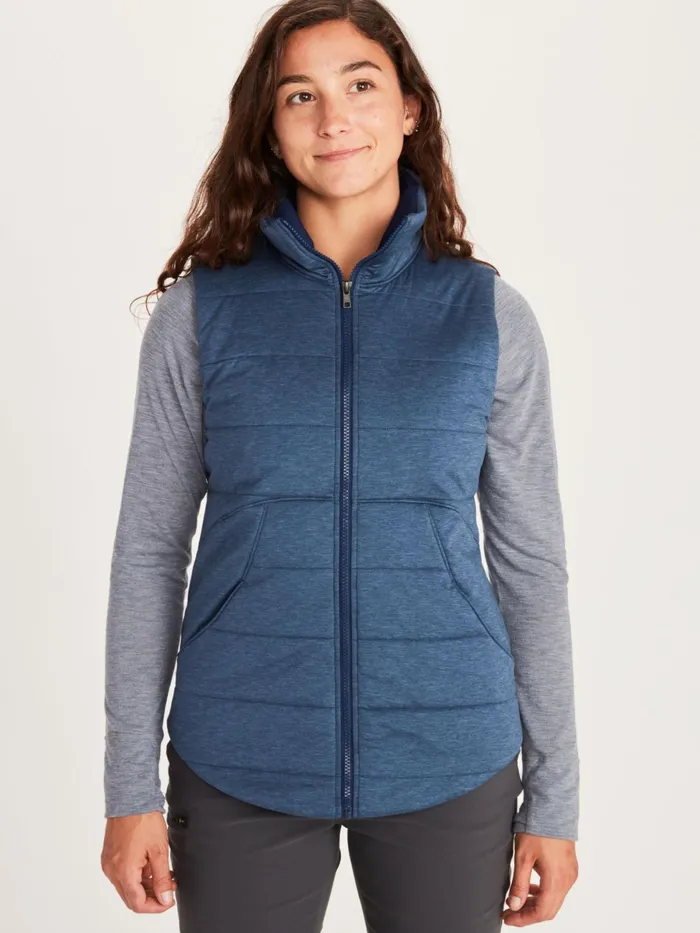 Womens Sweatshirts And Sweaters Marmot Visita Insulated Vest Arctic Navy Heather