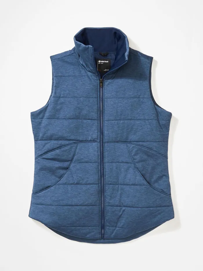 Womens Sweatshirts And Sweaters Marmot Visita Insulated Vest Arctic Navy Heather