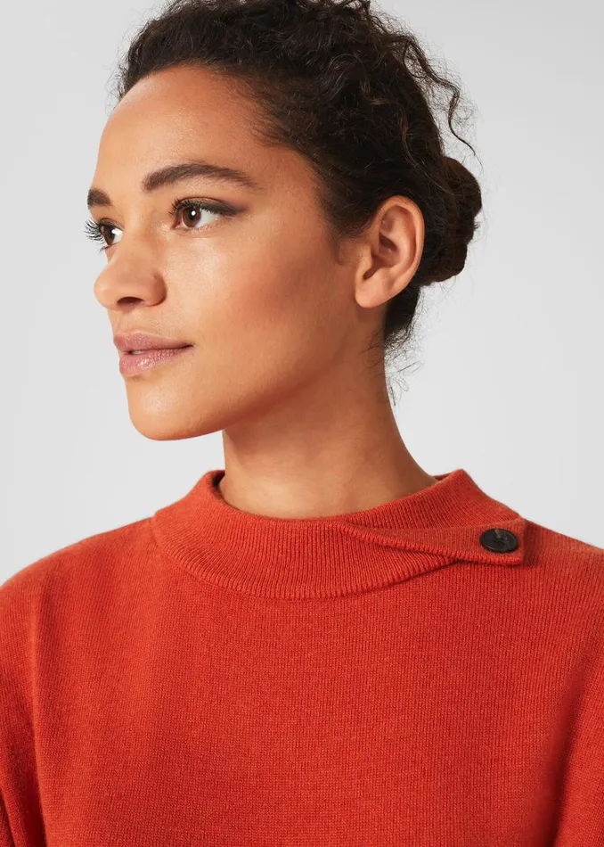 Womens Talia Knitted Dress Burnt Orange Hobbs Dresses Popular