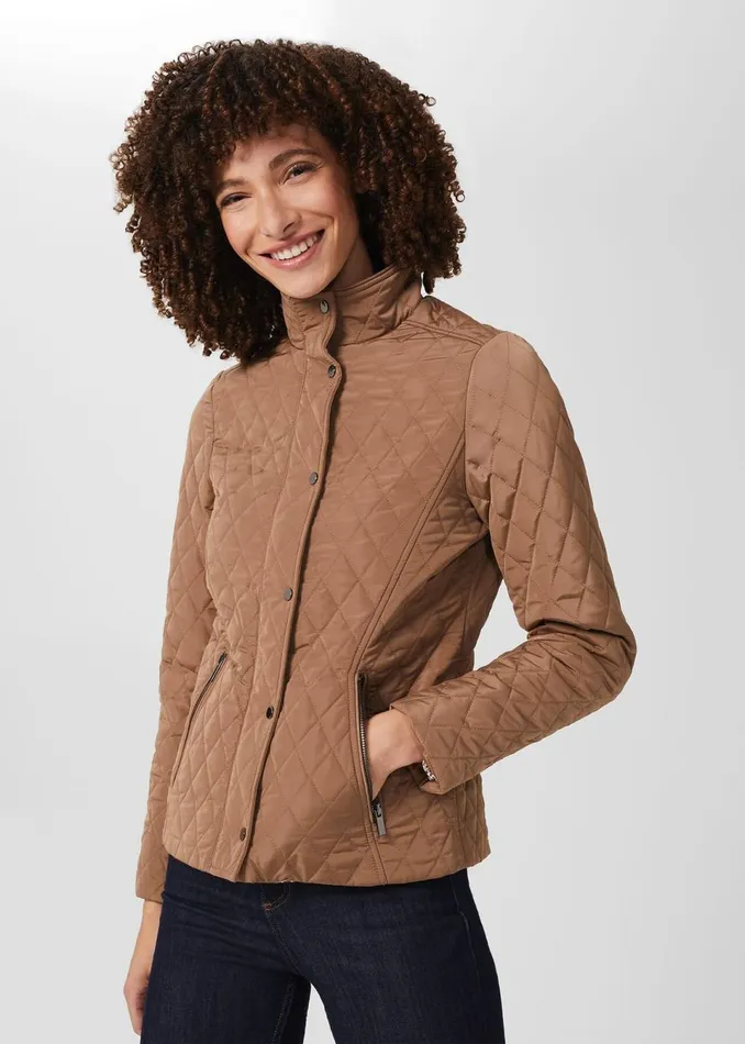 Womens Thandie Quilted Jacket Camel Hobbs Coats and Jackets On Sale