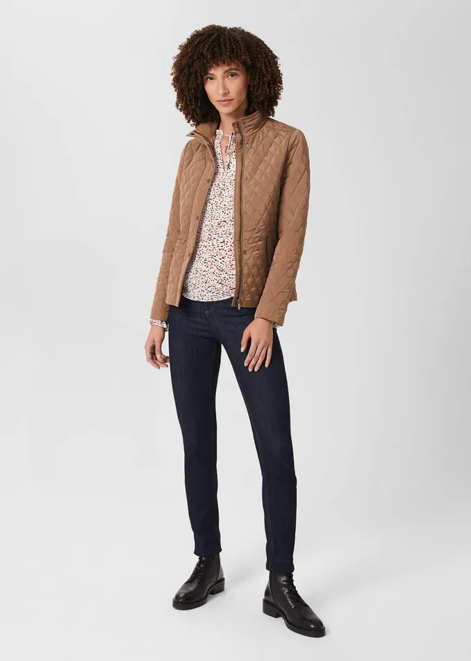Womens Thandie Quilted Jacket Camel Hobbs Coats and Jackets On Sale
