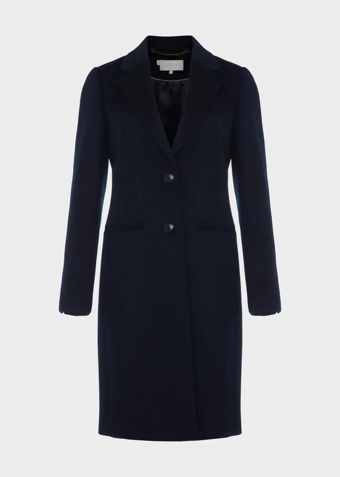Womens Tilda Wool Coat Navy Hobbs Coats and Jackets On Sale