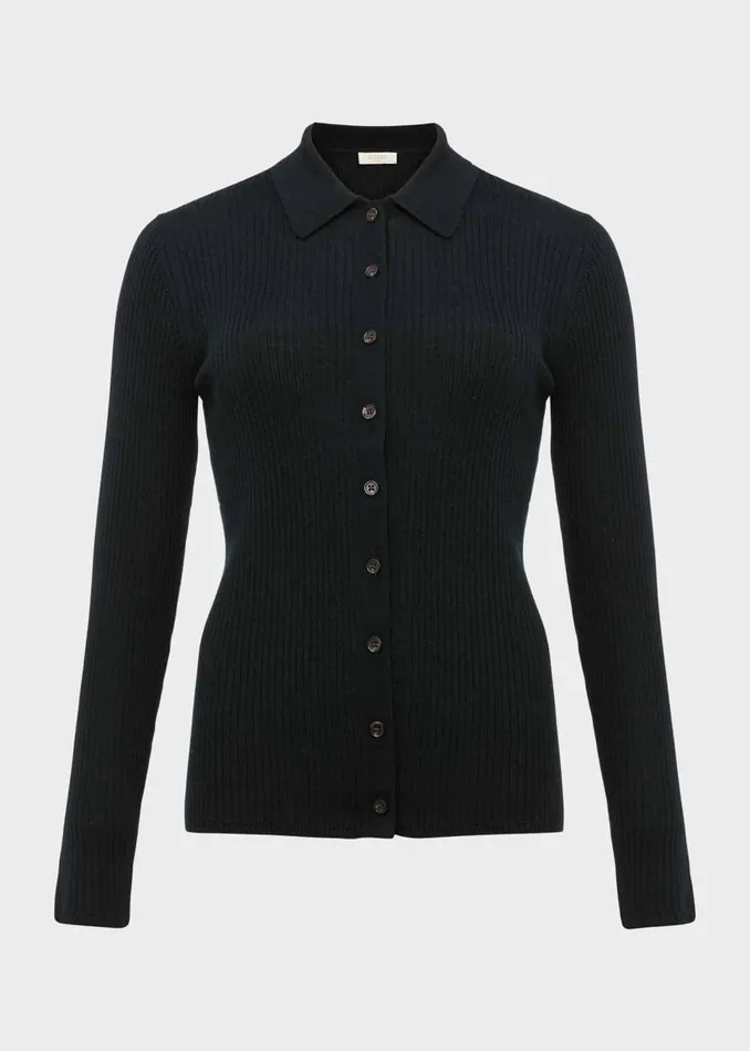 Womens Vera Merino Wool Shirt Pine Green Hobbs Tops Popular