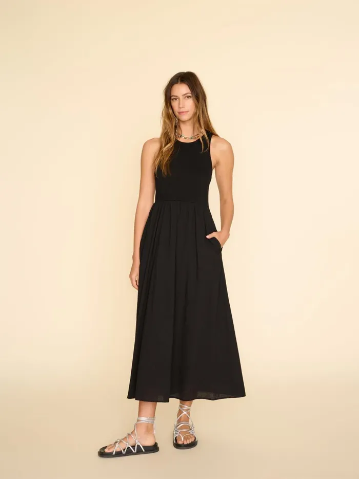 XRENA Black Flynn Dress Women Dresses