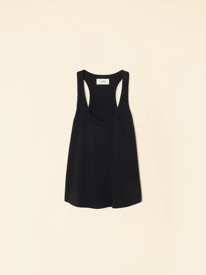 XRENA Black Jett Tank Women Sweats and Tees