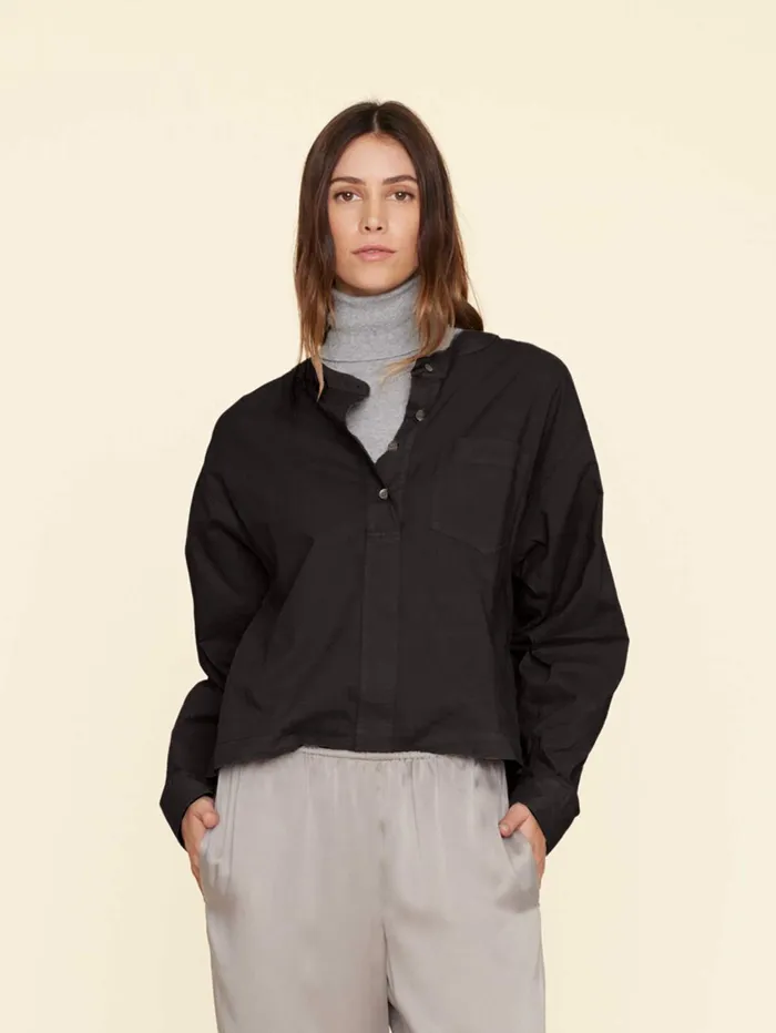 XRENA Black Nicky Top Women Tops