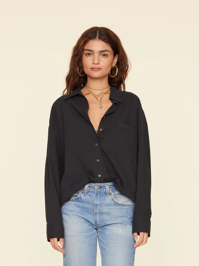 XRENA Black Sydney Shirt Women Shirts
