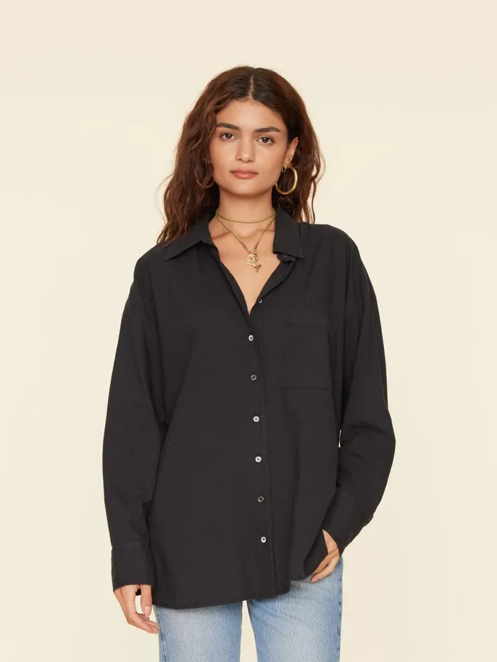 XRENA Black Sydney Shirt Women Shirts XRENA Black Sydney Shirt Women Shirts