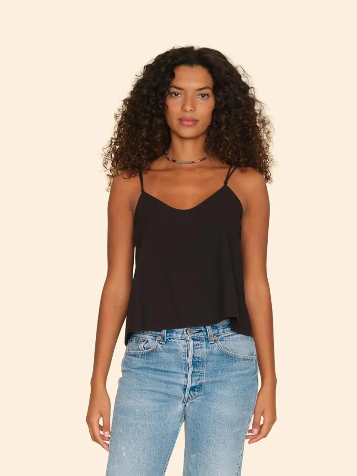 XRENA Black Tara Top Women Tops