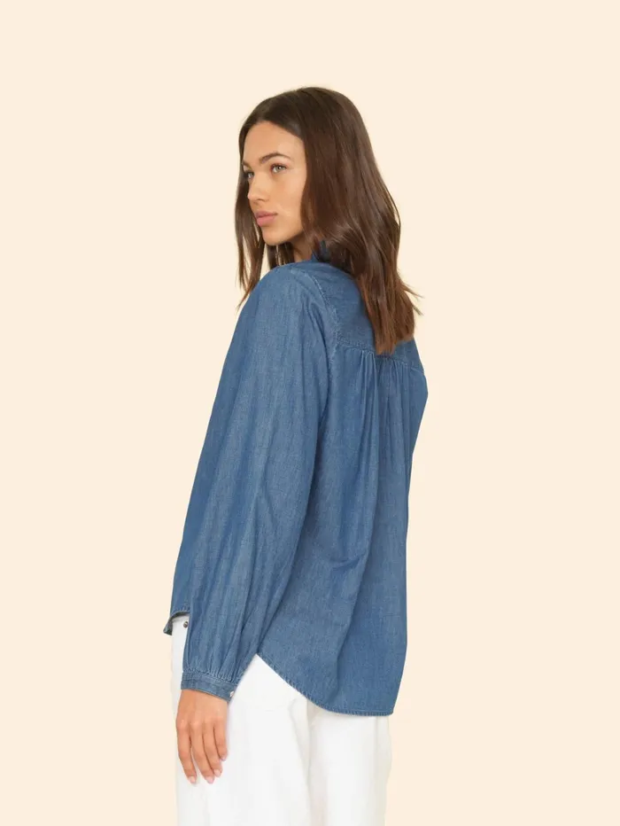 XRENA Blue Rinse Caspian Top Women Tops XRENA Blue Rinse Caspian Top Women Tops