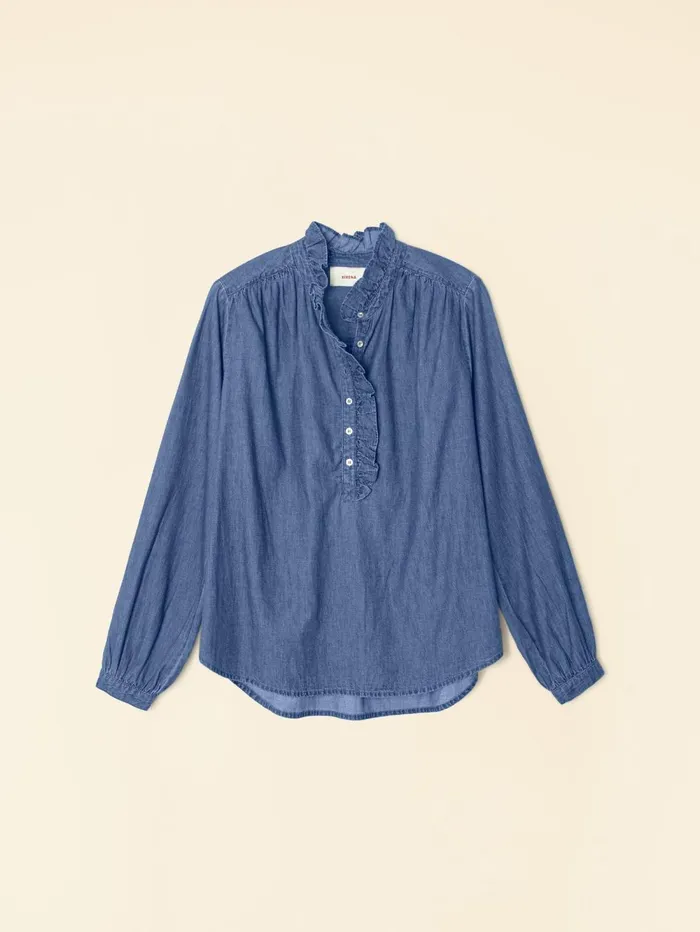 XRENA Blue Rinse Caspian Top Women Tops XRENA Blue Rinse Caspian Top Women Tops