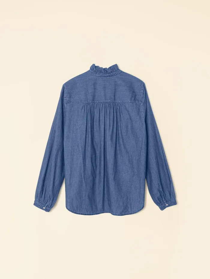 XRENA Blue Rinse Caspian Top Women Tops XRENA Blue Rinse Caspian Top Women Tops