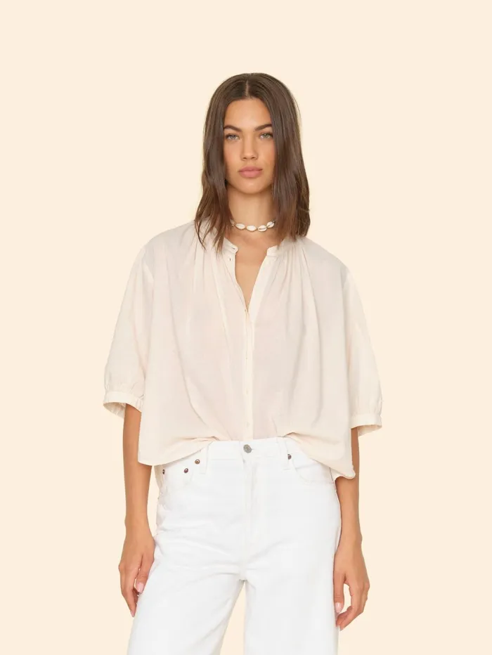 XRENA Cream Peach Chandler Shirt Women Shirts