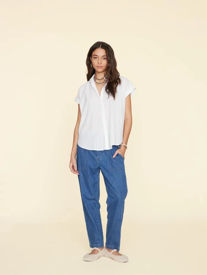 XRENA Deep Indigo Mercer Denim Pant Women Pants and Jumpsuits