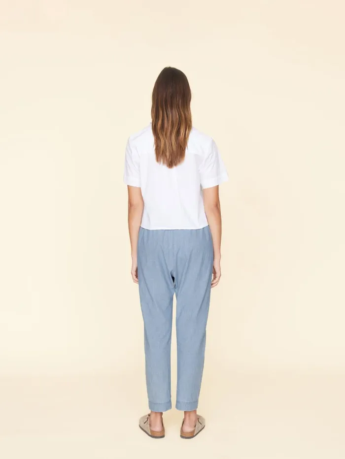 XRENA Dusty Blue Draper Pant Women Pants and Jumpsuits XRENA Dusty Blue Draper Pant Women Pants and Jumpsuits