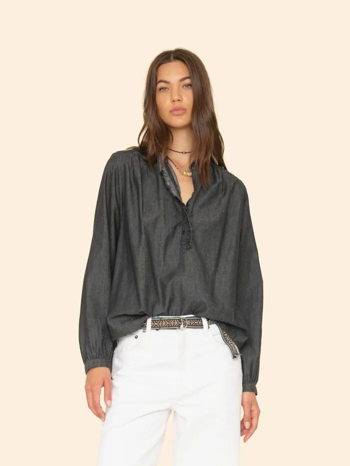 XRENA Graphite Caspian Top Women Tops