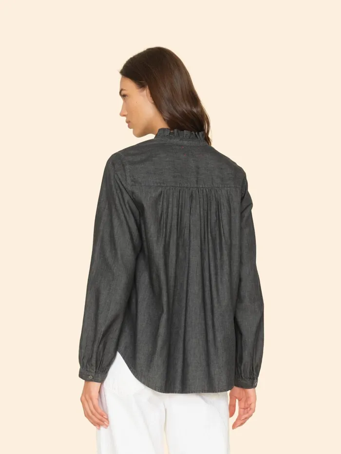 XRENA Graphite Caspian Top Women Tops XRENA Graphite Caspian Top Women Tops