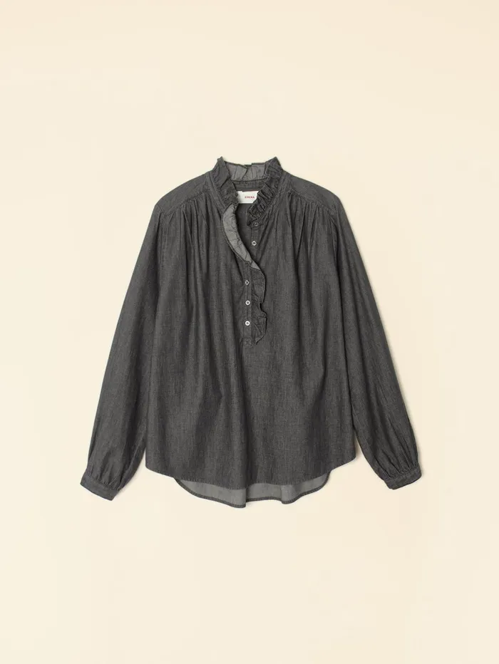 XRENA Graphite Caspian Top Women Tops XRENA Graphite Caspian Top Women Tops