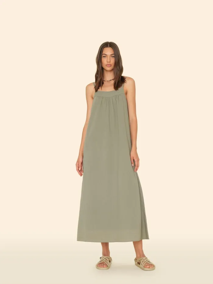 XRENA Green Army Tenley Dress Women Dresses XRENA Green Army Tenley Dress Women Dresses