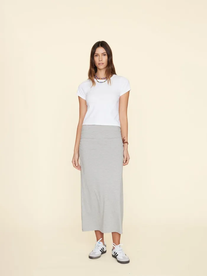 XRENA Heather Grey Lenny Skirt Women Skirts