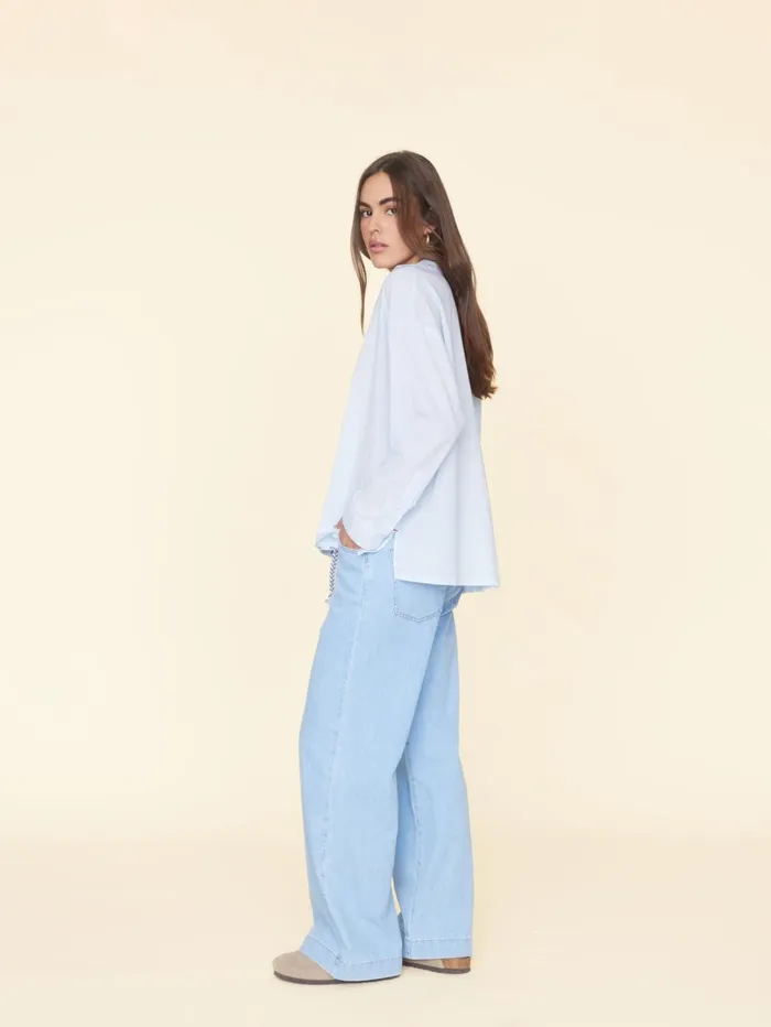 XRENA Light Blue Lucca Denim Pant Women Pants and Jumpsuits XRENA Light Blue Lucca Denim Pant Women Pants and Jumpsuits