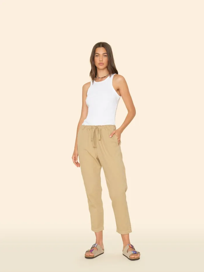 XRENA Lite Khaki Rex Twill Pant Women Pants and Jumpsuits