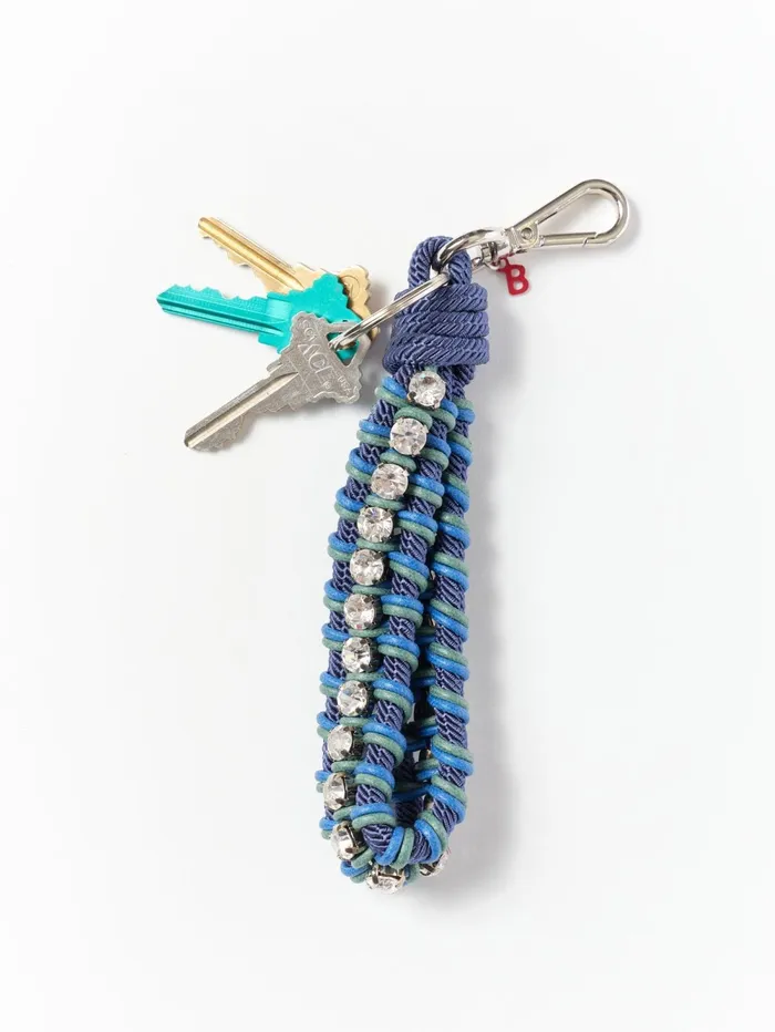XRENA MY BOB Blue Rhinestone Key Ring Women Accessories XRENA MY BOB Blue Rhinestone Key Ring Women Accessories