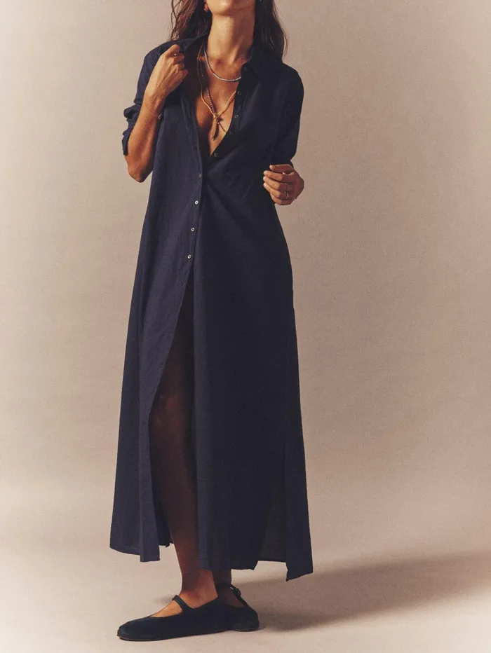 XRENA Navy Boden Dress Women Dresses