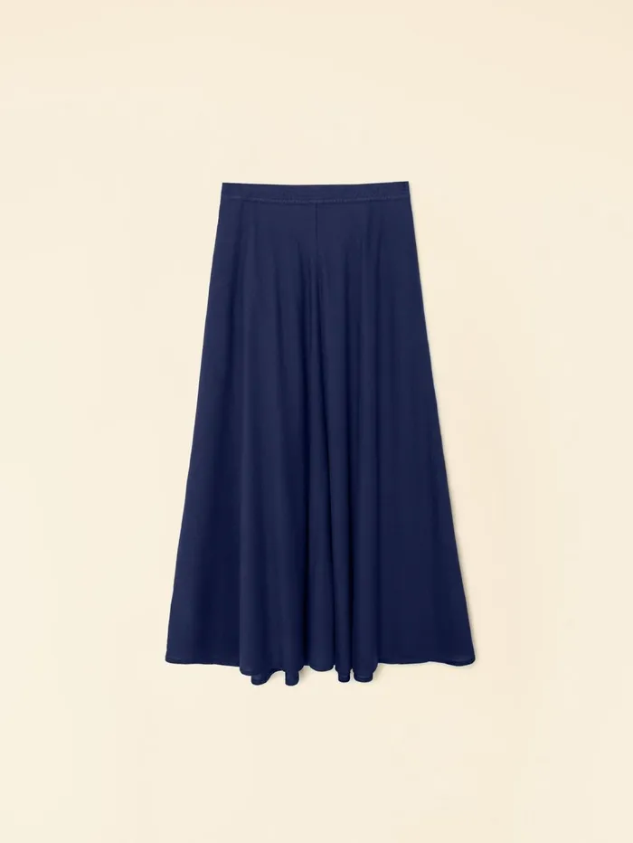 XRENA Navy Stela Skirt Women Skirts