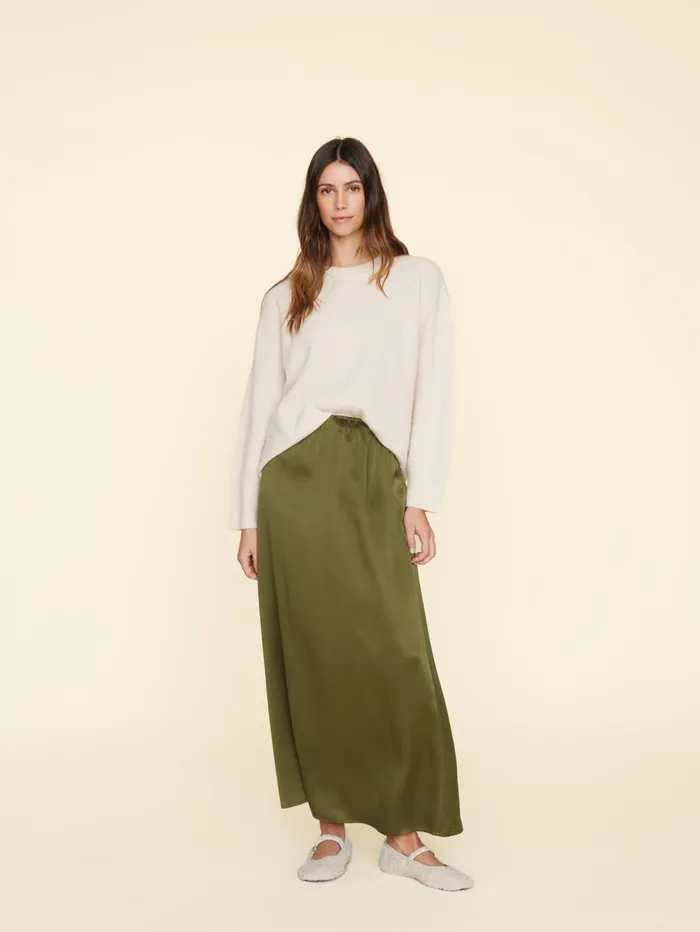 XRENA Olive Gold Sela Skirt Women Skirts