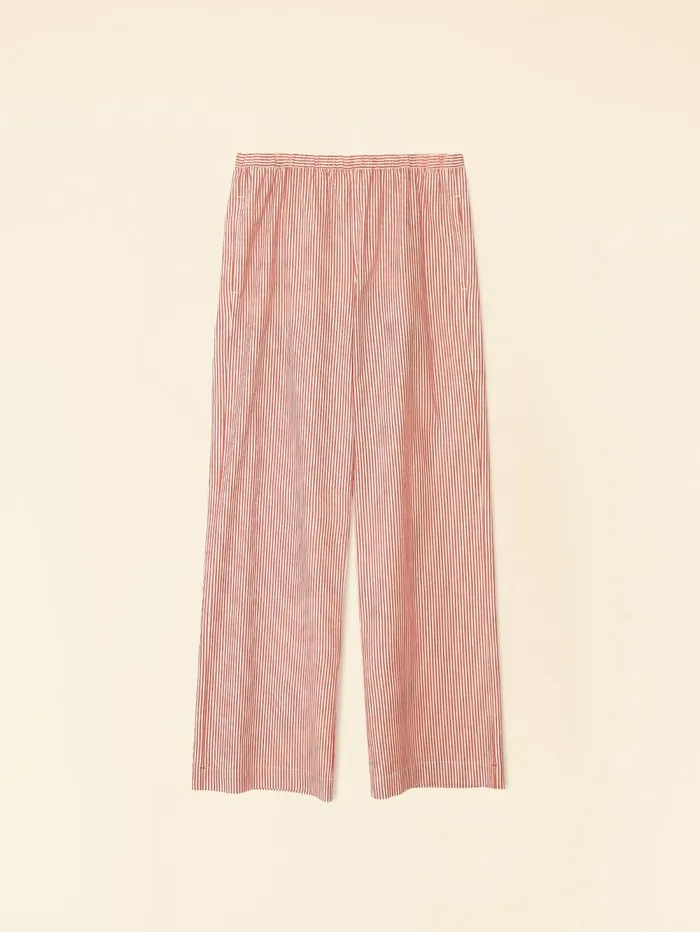 XRENA Red White Piper Pant Women Pants and Jumpsuits