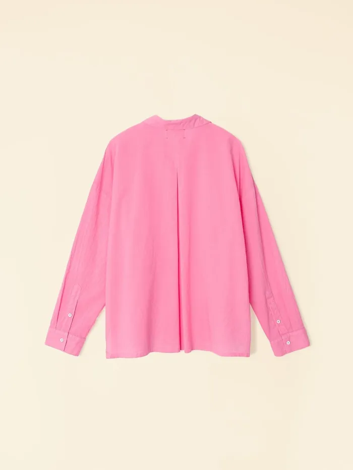 XRENA Rose Pink Henry Top Women Tops XRENA Rose Pink Henry Top Women Tops