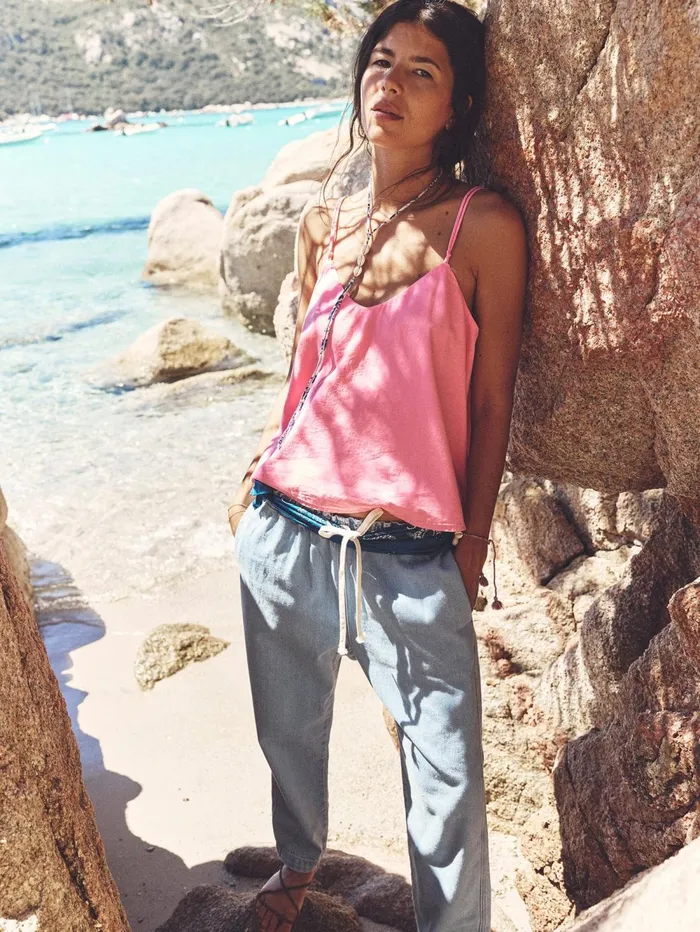 XRENA Rose Pink Tara Top Women Tops XRENA Rose Pink Tara Top Women Tops