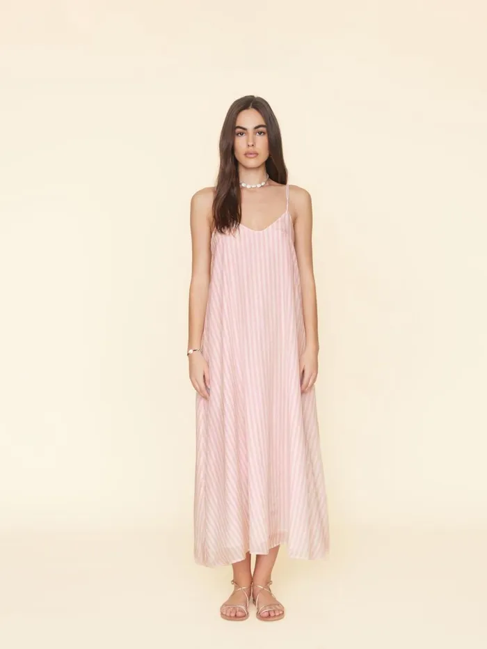 XRENA Sand Pink Teague Dress Women Dresses