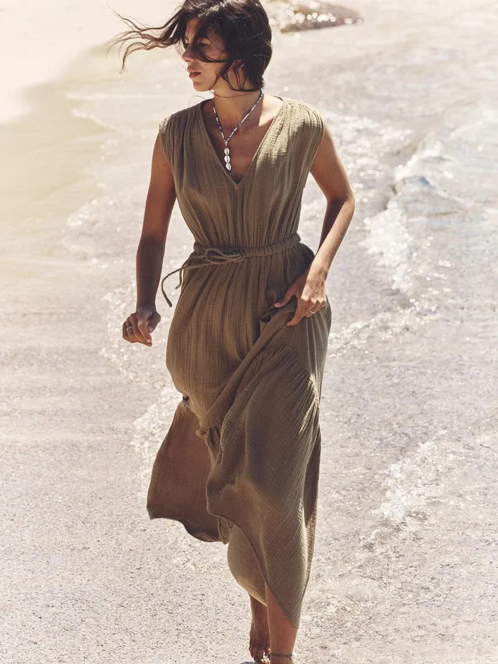 XRENA Sea Grass Rosalie Dress Women Dresses XRENA Sea Grass Rosalie Dress Women Dresses