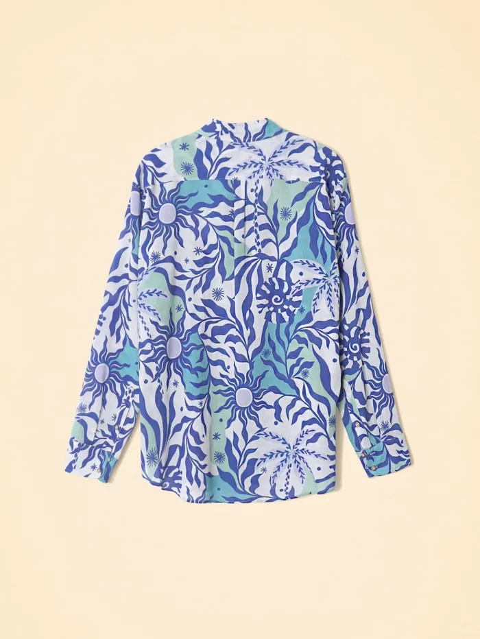 XRENA Stellar Blue Beau Shirt Women Shirts XRENA Stellar Blue Beau Shirt Women Shirts