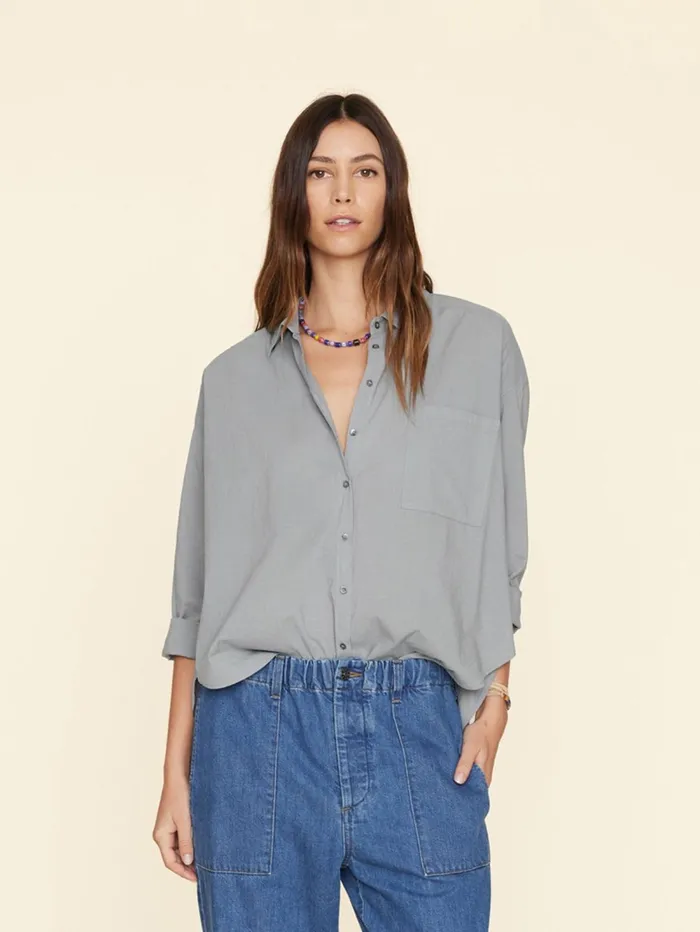 XRENA Stone Grey Jordy Shirt Women Shirts