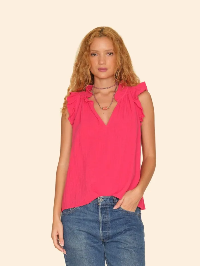 XRENA Sweet Pea Bex Gauze Top Women Tops