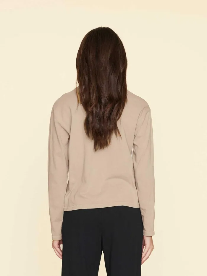 XRENA Twine Taupe Nico Tee Women Sweats and Tees