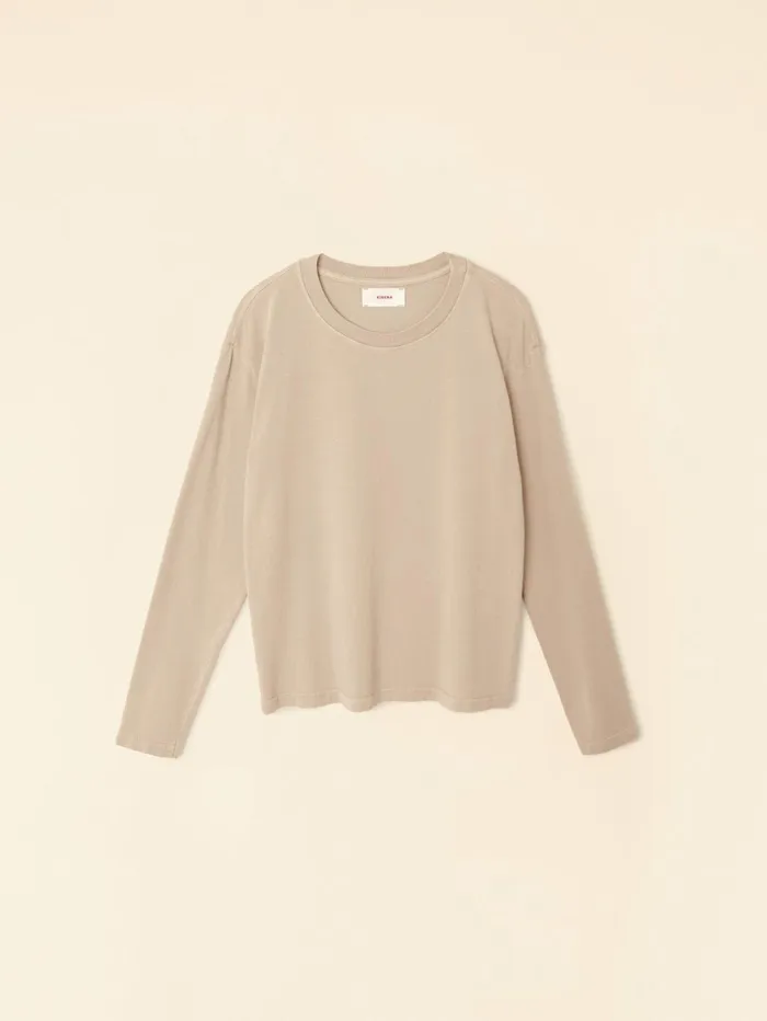 XRENA Twine Taupe Nico Tee Women Sweats and Tees