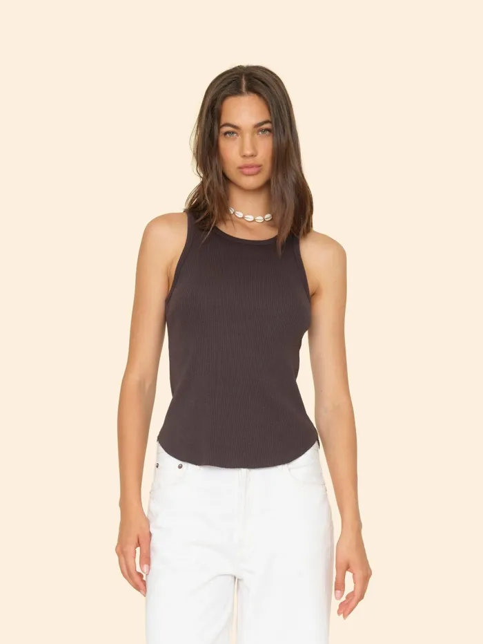 XRENA Vintage Black Arynn Tank Top Women Tops