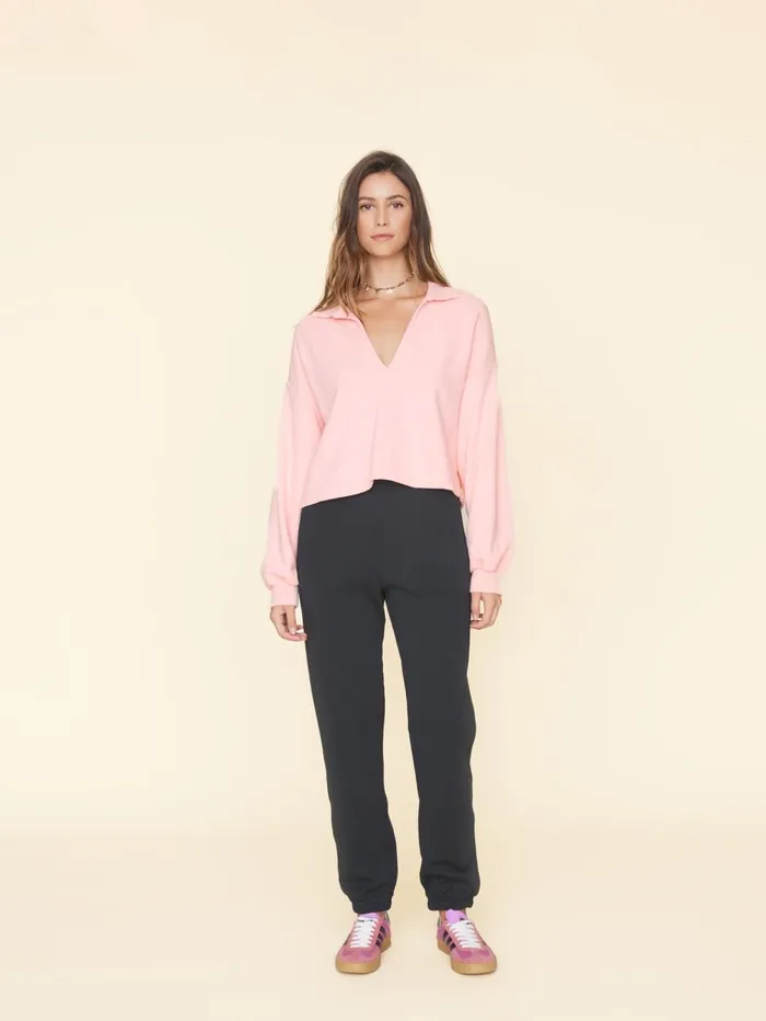 XRENA Vintage Black Davis Sweatpant Women Sweats and Tees